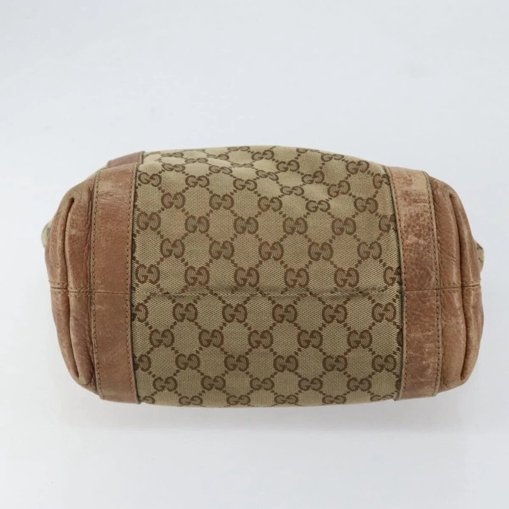 GUCCI GG Canvas Miss GG Tote Bag Beige Silver 342591 Auth 154584 - Picture 6 of 16